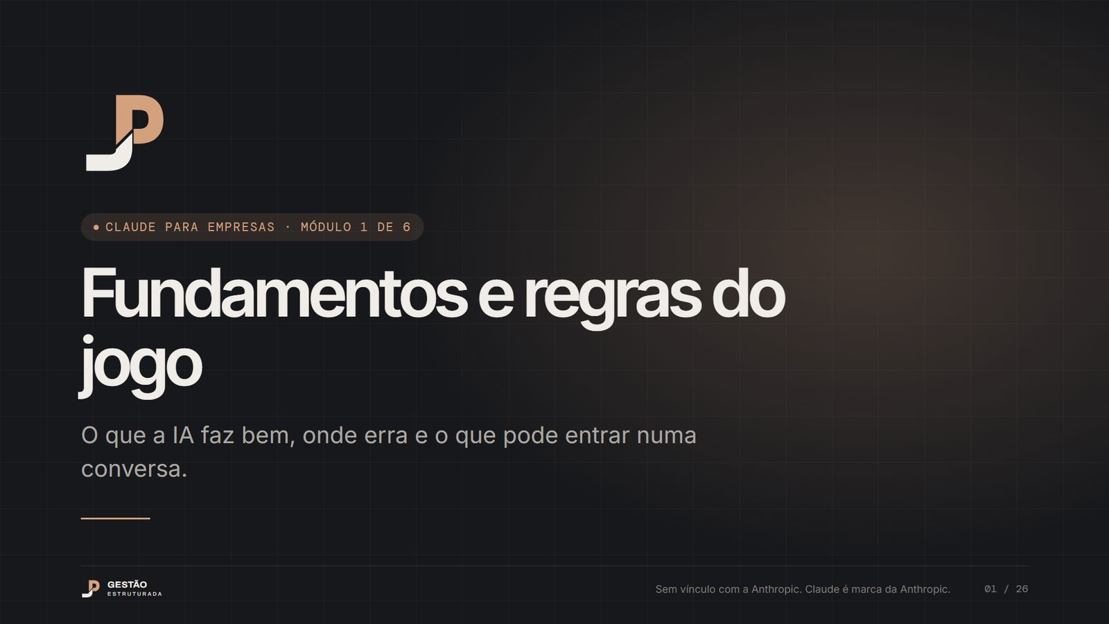 Capa do módulo 1: Fundamentos e regras do jogo